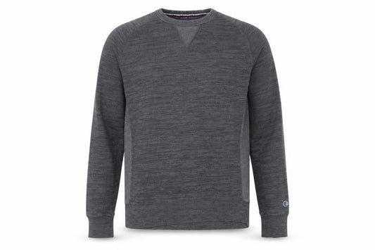 Champion Mens Grey Crew Neck Sweatshirt Size L Logo Pullover