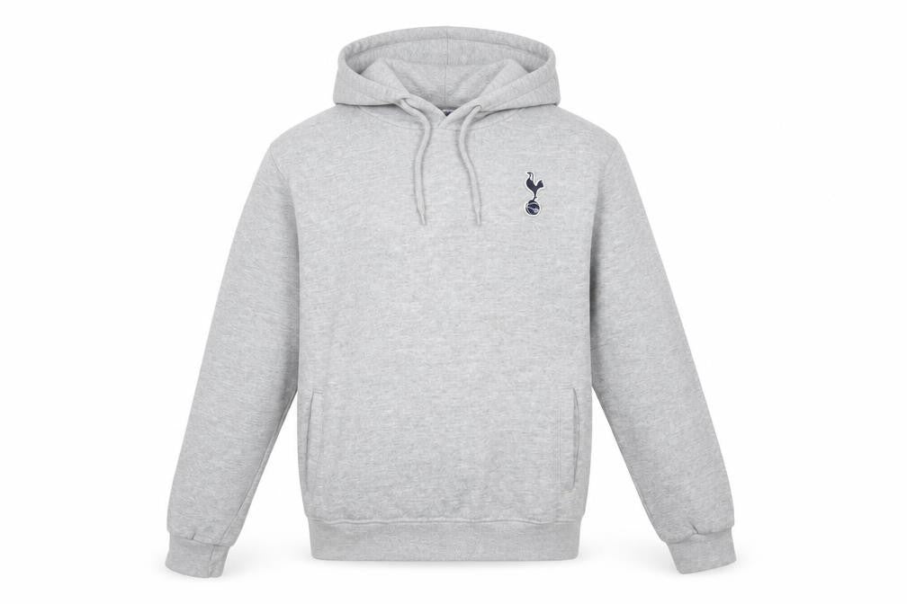Tottenham Hotspur Boys Grey Pullover Hoodie 13-14 Years Cotton Blend