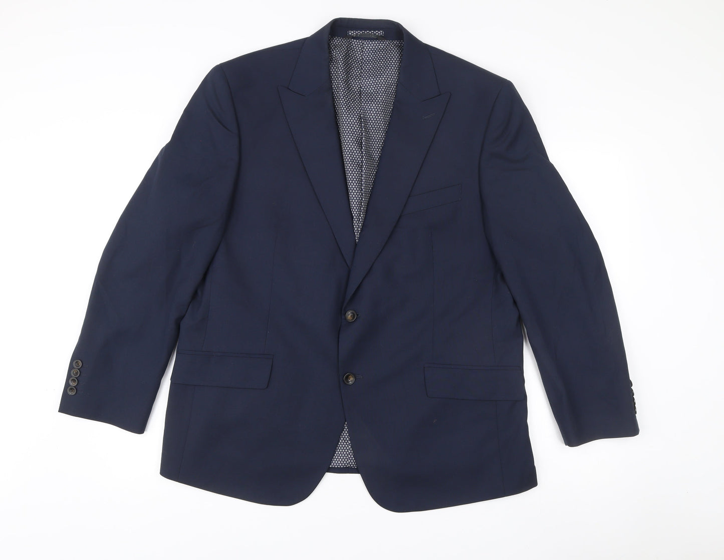 Marks and Spencer Mens Blue 44in Blazer Jacket 2XL Regular Fit