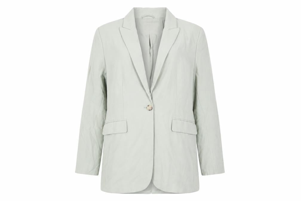 Marks & Spencer Women’s Green Size 14 Tailored Blazer Jacket