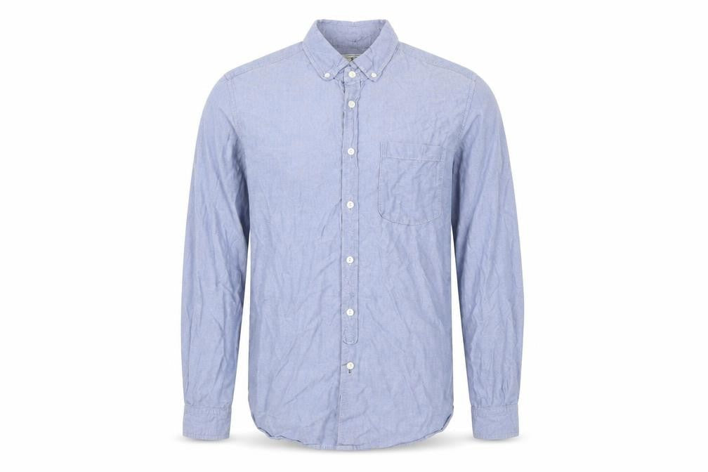 Jasper Conran Men’s Blue Cotton Button-Up Shirt M Regular Fit