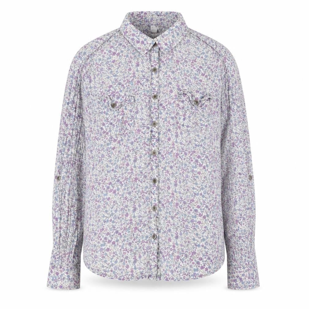 Marks & Spencer Womens Multicoloured Floral Button-Up Shirt UK 10