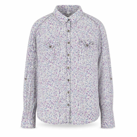 Marks and Spencer Womens Multicoloured Floral Button-Up Shirt UK 10
