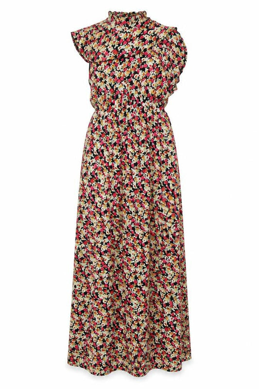 Lila Womens Multicoloured Floral Maxi One Shoulder Dress Size 10
