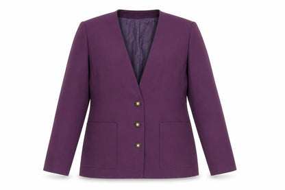 C&A Women Purple Blazer Jacket Size 14 Formal Workwear