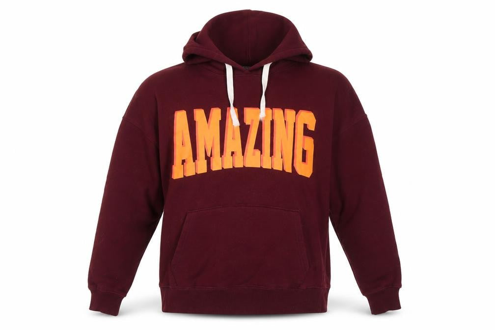 Primark Womens Red Hoodie Size 12 Amazing Graphic Pullover