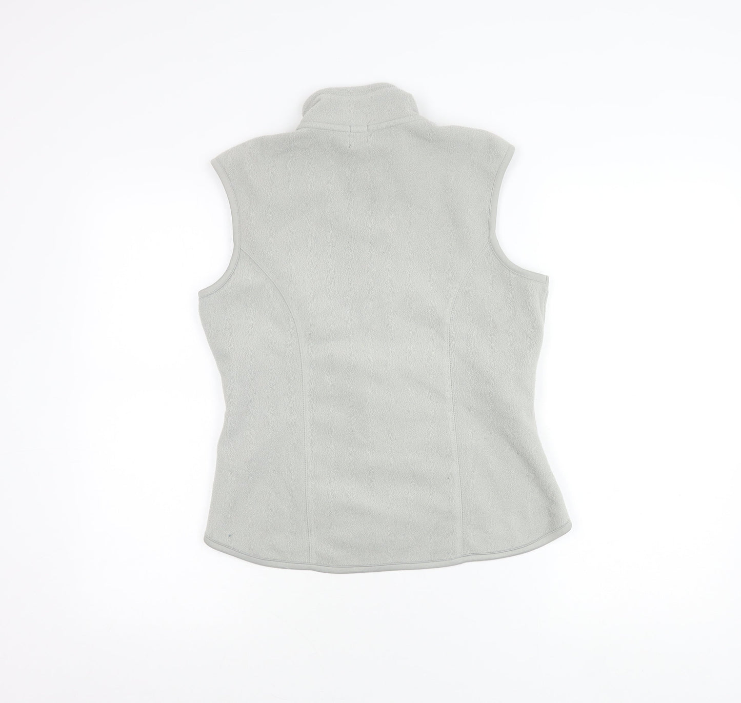 GAP Unisex Grey Fleece Waistcoat Bodywarmer S Full Zip Pockets