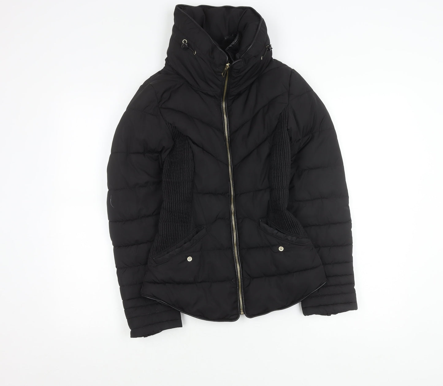 Atmosphere Womens Black Puffer Jacket Coat Size 6 UK Winter Casual