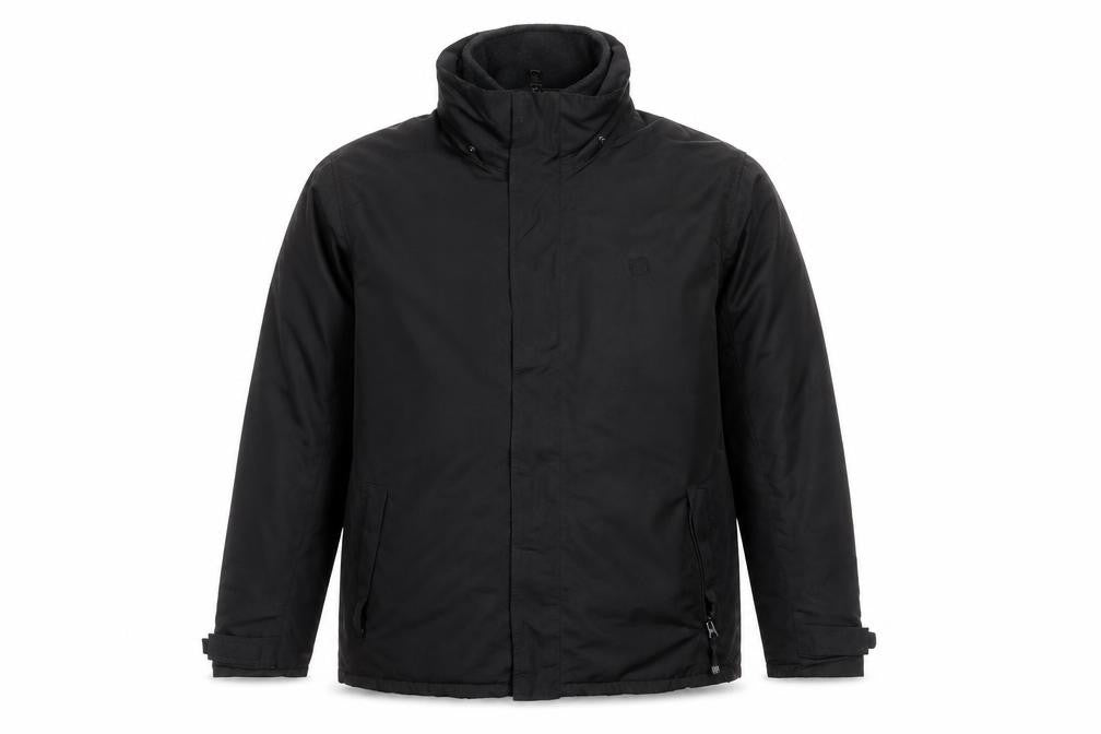 Mountain Essentials Men’s Black M Parka Jacket Hooded Polyester