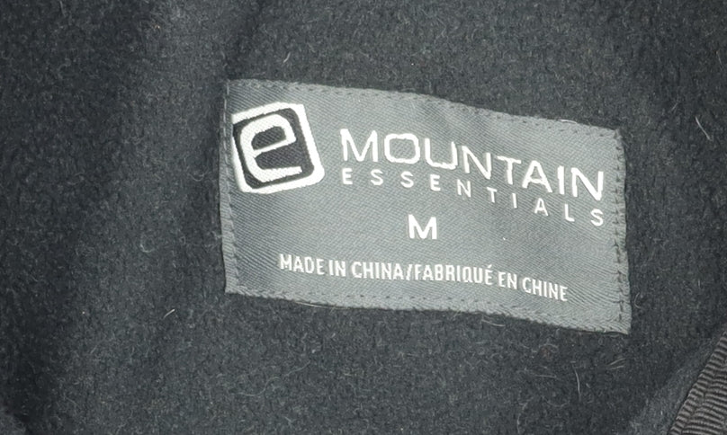 Mountain Essentials Men’s Black M Parka Jacket Hooded Polyester