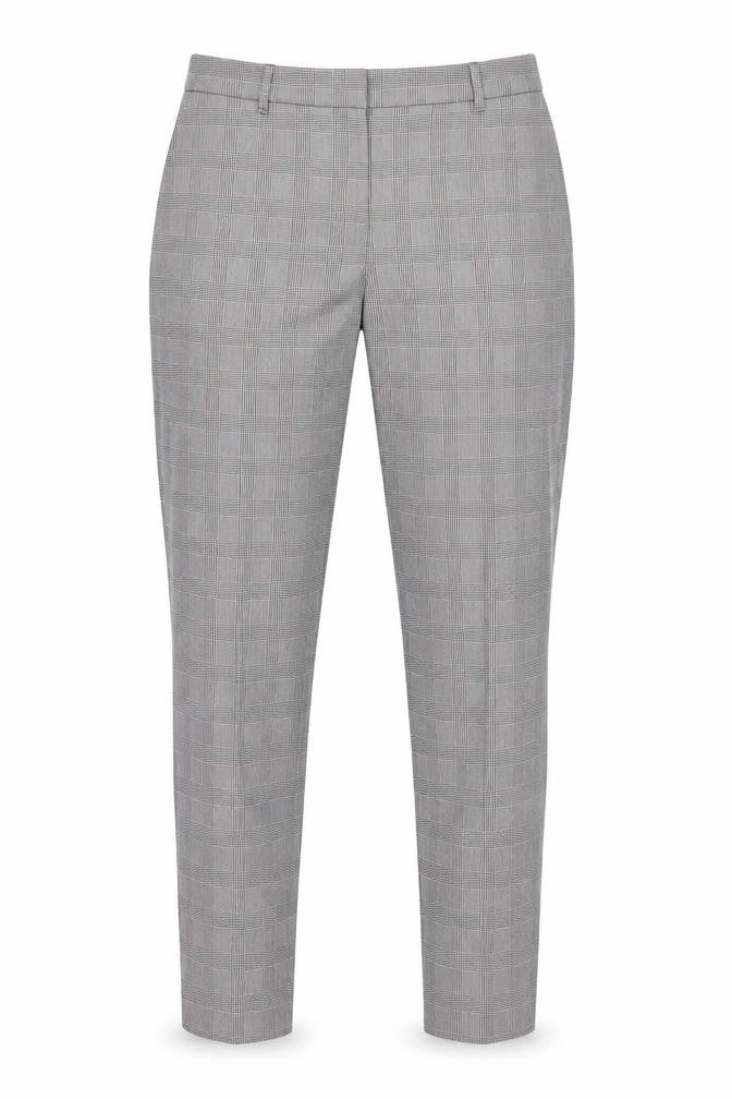 GAP Womens Grey Check Skinny Ankle Trousers Size 12