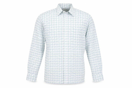 Pierre Leon Men's Multicoloured Check Long Sleeve Dress Shirt Size 15 Regular