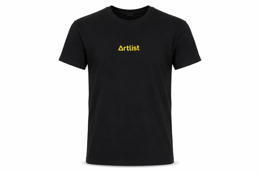 Sojo Sense Men’s Black Artlist Logo T-Shirt Medium Crew Neck