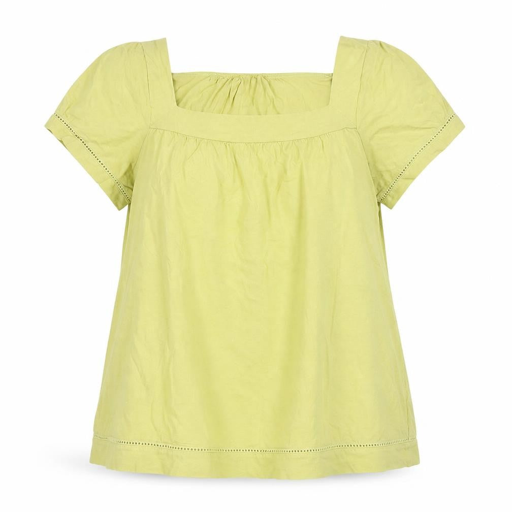 Marks & Spencer Women Green Cotton Tunic Blouse UK 16