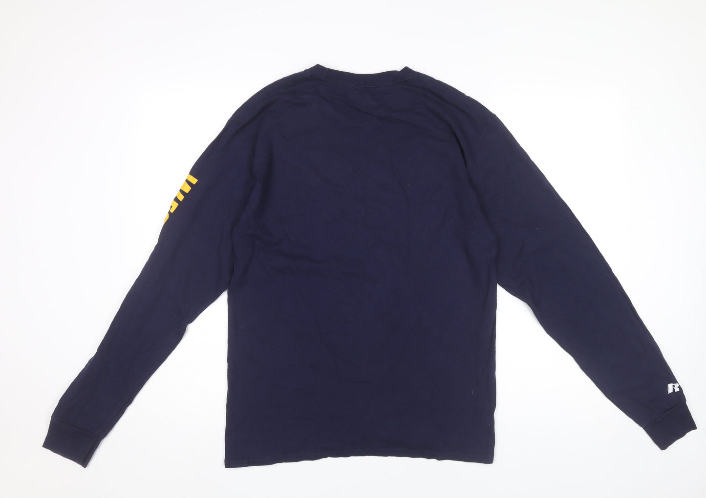 Russell Unisex Blue Long Sleeve University T-Shirt M