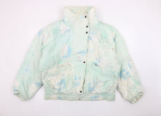 Luhkka Womens Multicoloured Size 12 Retro Polka Dot Puffer Jacket
