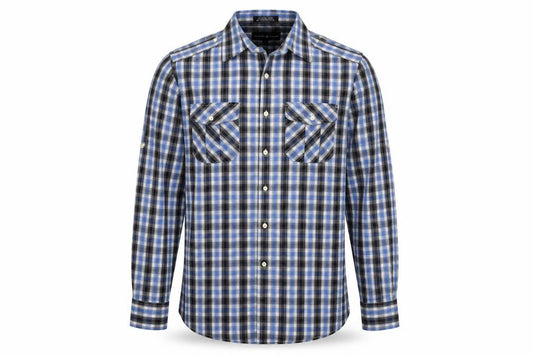 Beverly Hills Polo Club Men’s Blue Checked Long Sleeve Shirt L