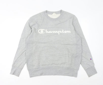 Champion Womens Grey Medium Reverse Weave Pullover Sweatshirt