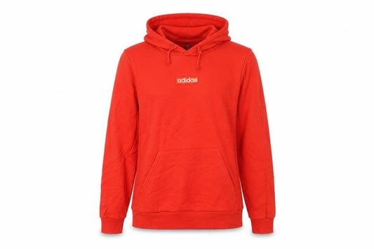Adidas Women’s Red Hoodie Size 14 Pullover Cotton Blend Logo