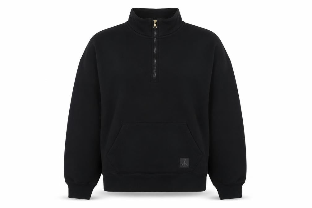 Jordan Womens Black Size 6 Pullover 1/2 Zip Sweatshirt
