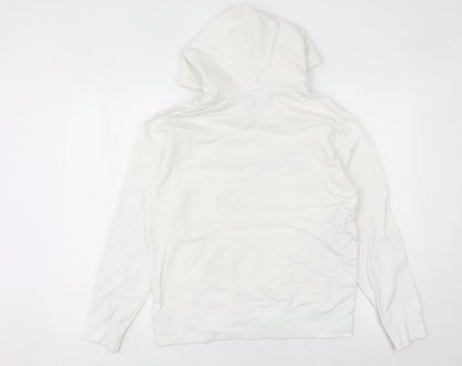 Champion Women's White Pullover Hoodie Medium Logo Sportswear