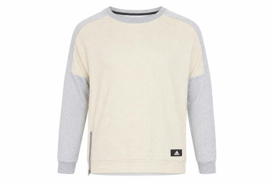 Adidas Womens Grey Beige Sweatshirt Size 14 Pullover Raglan
