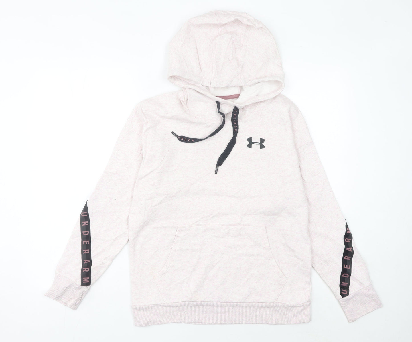 Under Armour Women’s Pink Hoodie Size 6 UK Loose Fit Pullover