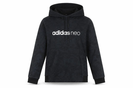 Adidas Neo Women’s Black Hoodie Size 14 UK Cotton Blend Pullover