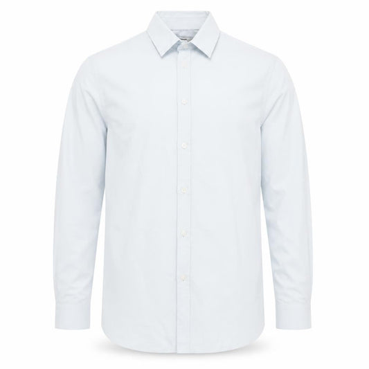 Topman Men’s White Slim Fit Long Sleeve Button-Up Shirt Size S