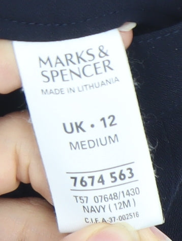 Marks and Spencer Women’s Navy Blue Size 12 Dress Pants Workwear