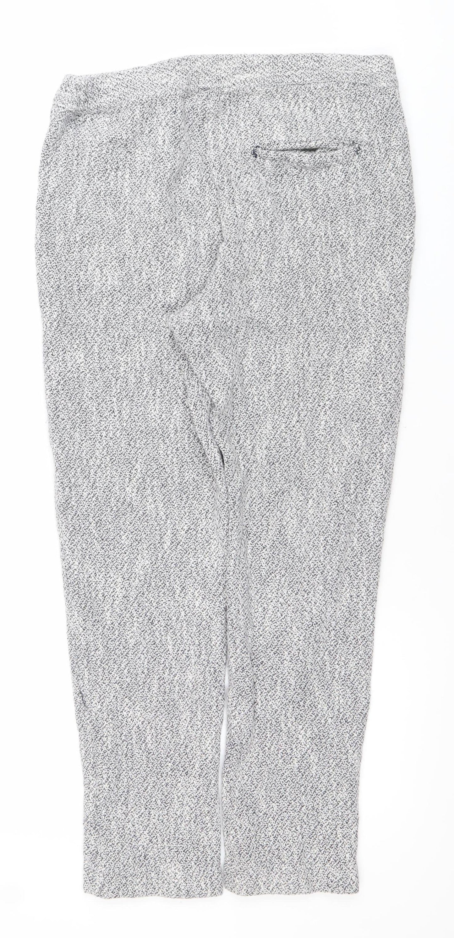ASOS Womens Grey Jogger Trousers Size 8 Zip Pockets Casual