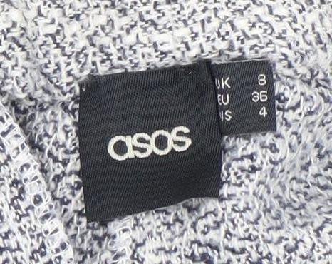 ASOS Womens Grey Jogger Trousers Size 8 Zip Pockets Casual