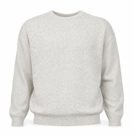 Greenwoods Men’s Beige Knit Pullover Jumper L Crew Neck Long Sleeve