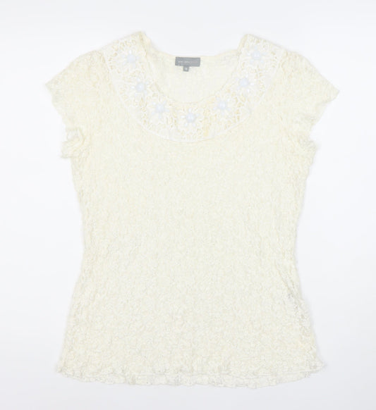Marks and Spencer Per Una Women’s Ivory Lace Blouse Size 18