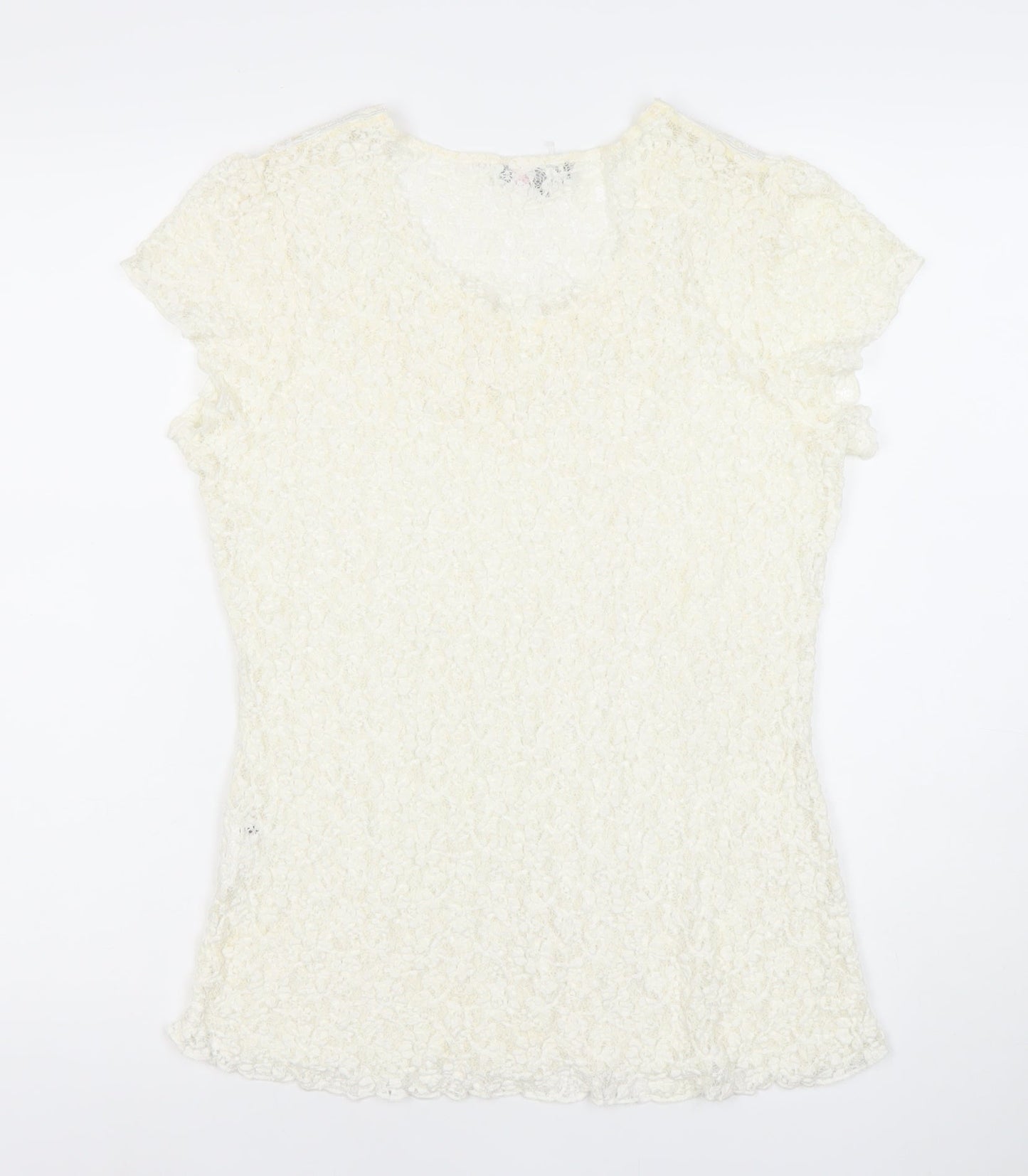 Marks and Spencer Per Una Women’s Ivory Lace Blouse Size 18