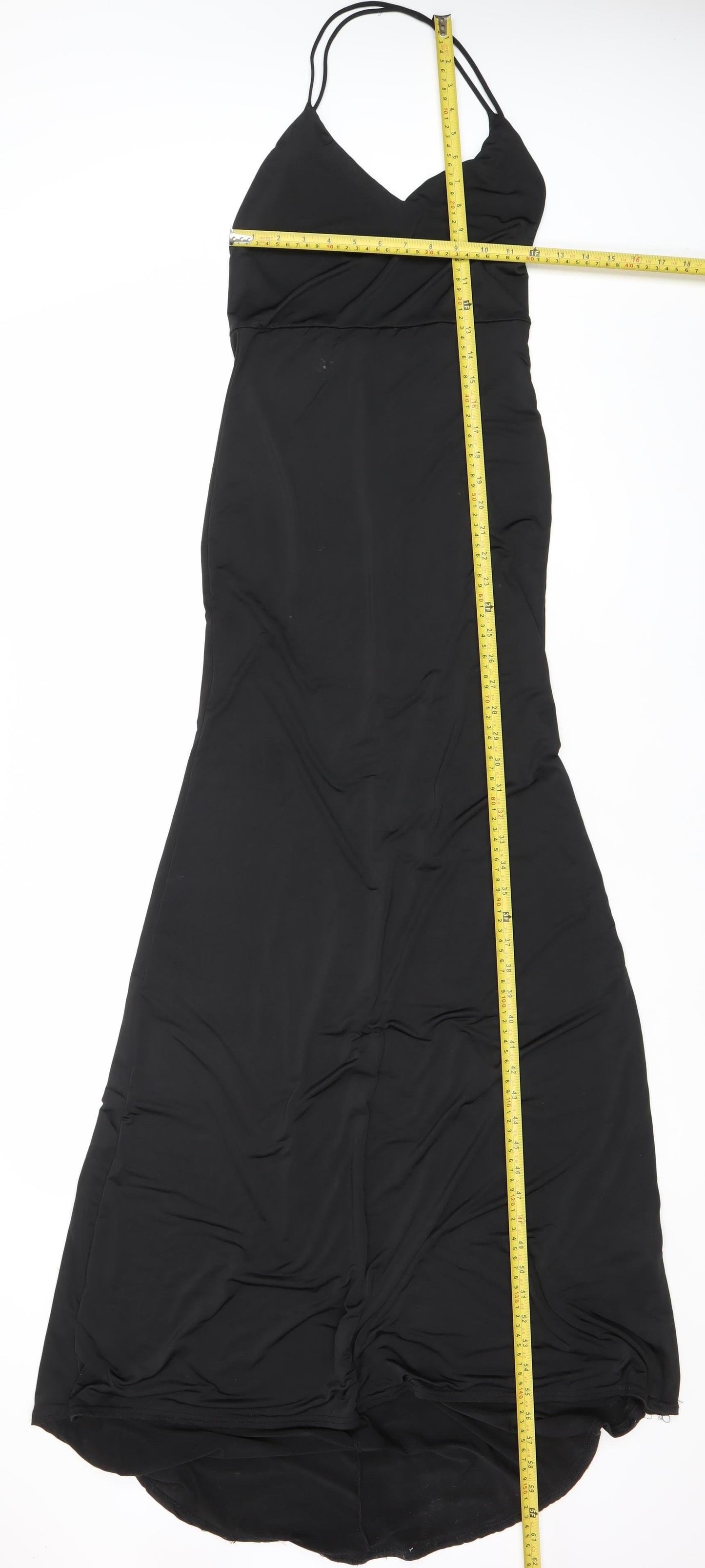 I Saw It First Womens Black Size 6 Long Halter Slip Dress