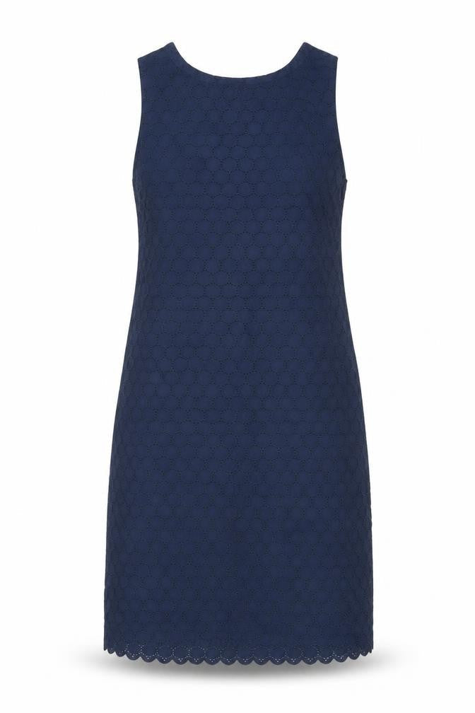 Gap Women’s Blue Cotton Lace Sleeveless Shift Dress Size 4
