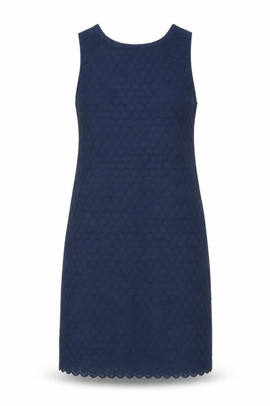 Gap Women’s Blue Cotton Lace Sleeveless Shift Dress Size 4