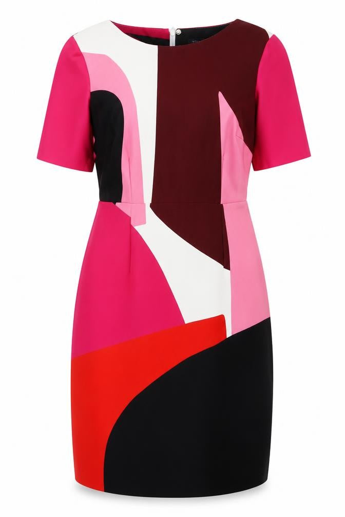 Marks & Spencer Women Multicoloured Sheath Dress Size 16