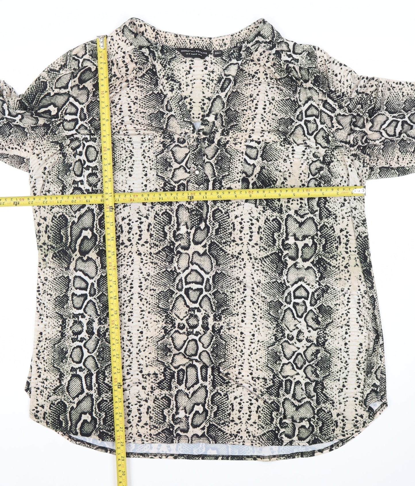 Dorothy Perkins Womens Multicoloured Animal Print Blouse Size 20