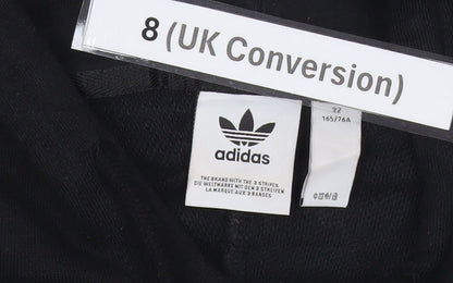 Additional view of Adidas women’s black & white hoodie, size UK 8, pullover cotton