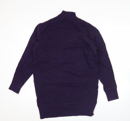 Champion Women’s Purple Medium 1/4 Zip Logo Sweatshirt