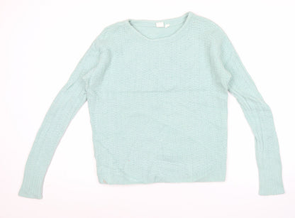 Gap Womens Green Cable-Knit Crew Neck Pullover Jumper XS