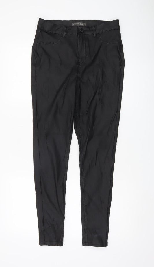 Denim Co Womens Black Size 10 Slim Fit Skinny Trousers Work Casual