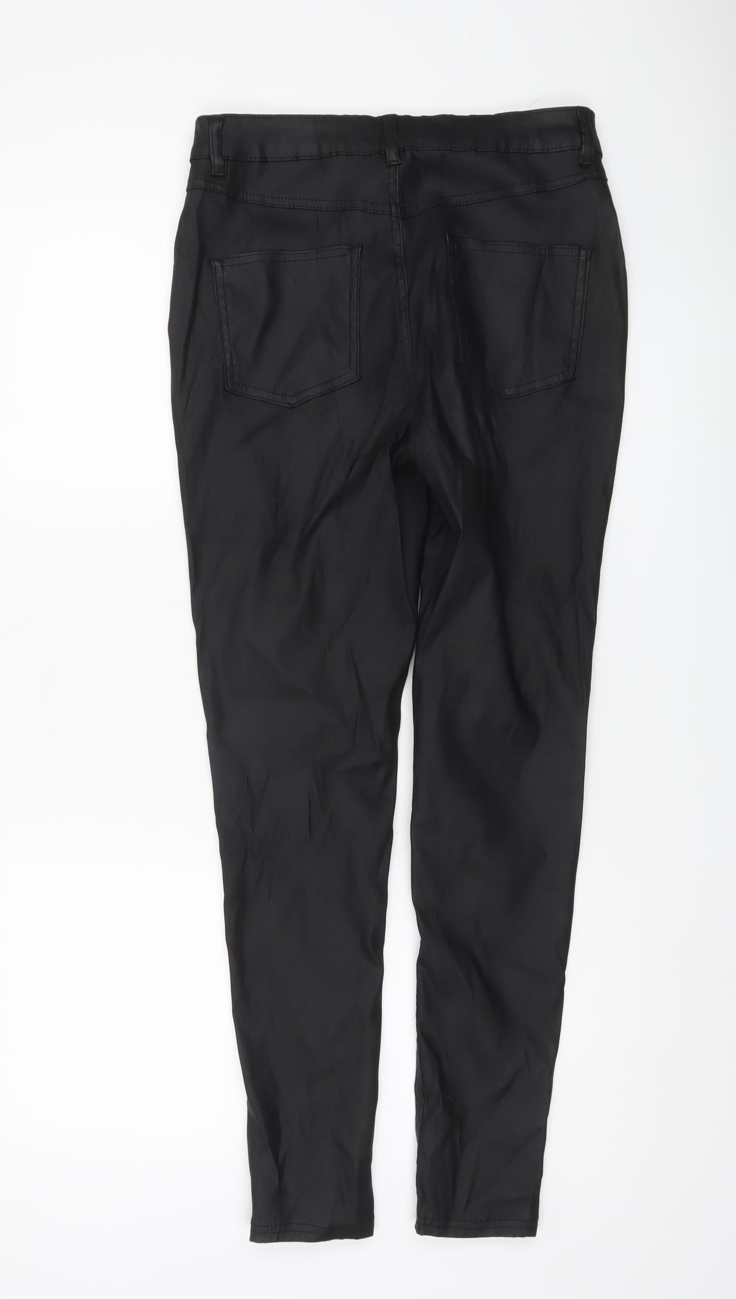 Denim Co Womens Black Size 10 Slim Fit Skinny Trousers Work Casual