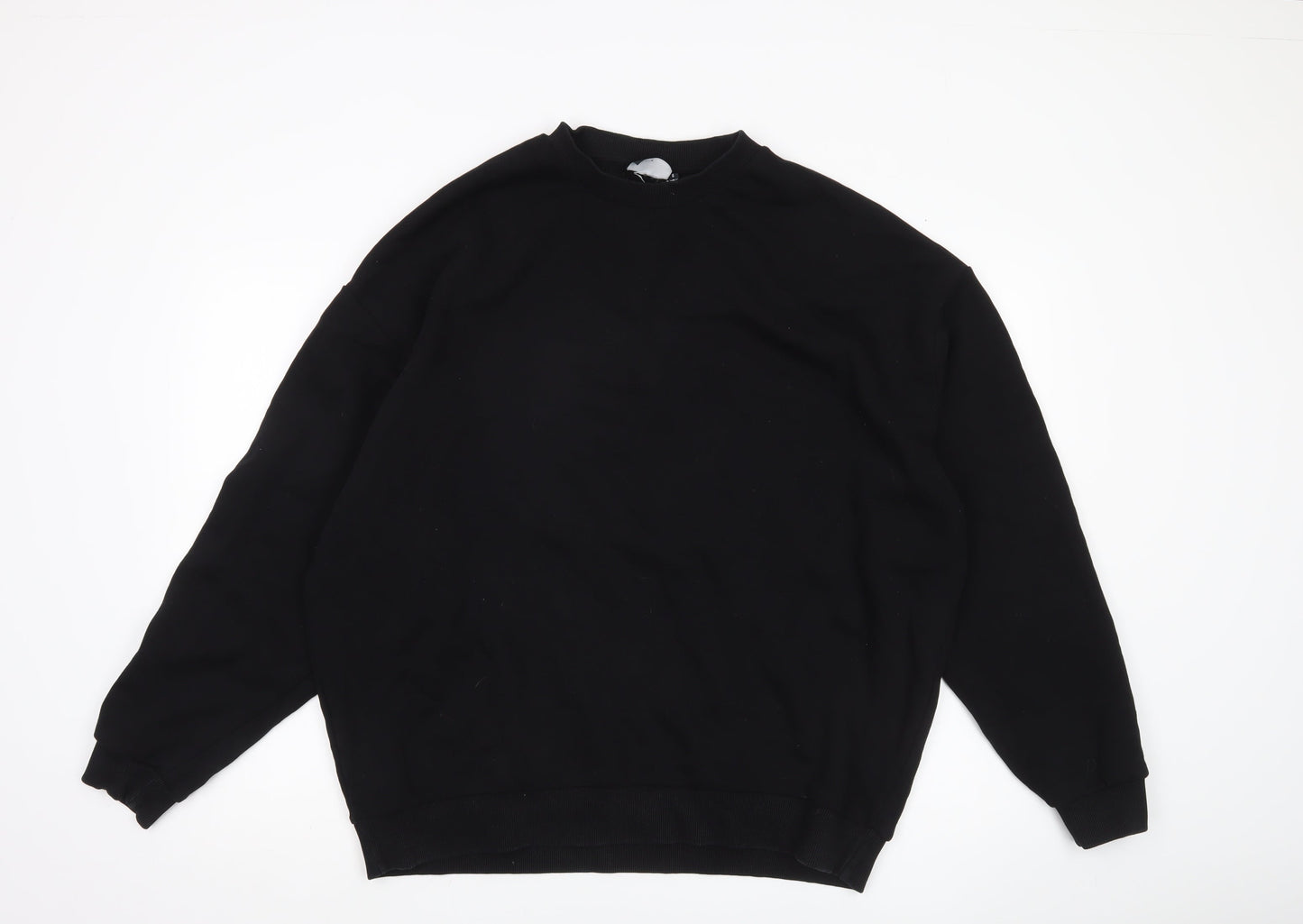 ASOS Men’s Black Pullover Sweatshirt Size L Crew Neck Long Sleeve