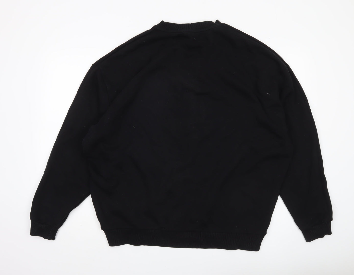 ASOS Men’s Black Pullover Sweatshirt Size L Crew Neck Long Sleeve