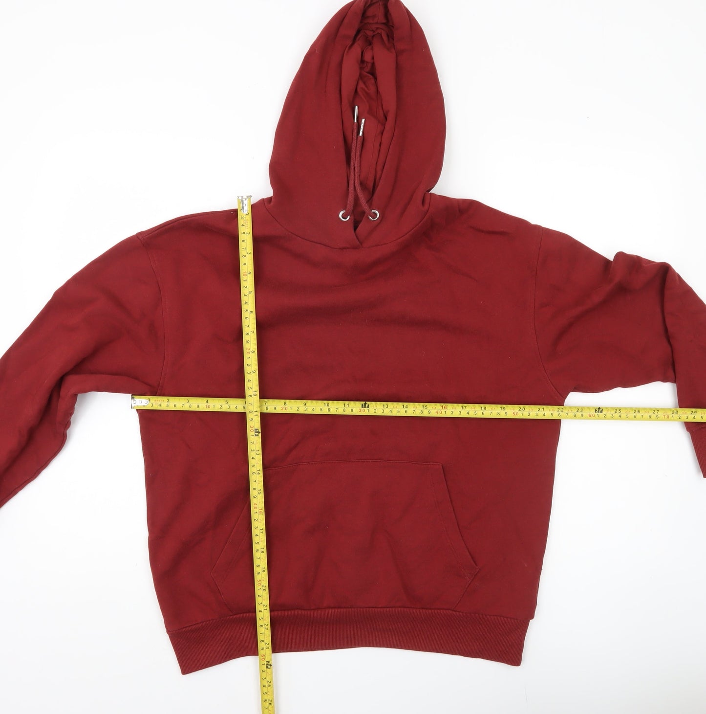 ASOS Women’s Red Pullover Hoodie UK 6 Cotton Blend Casual