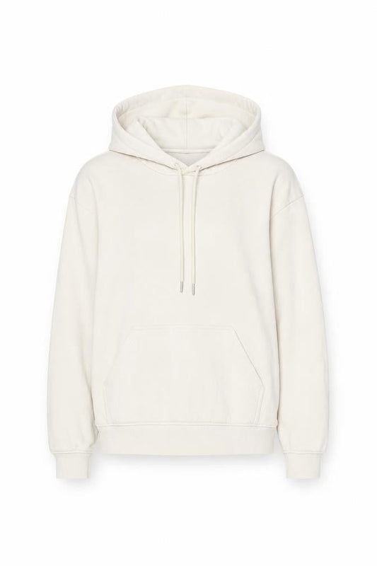 Basics Women’s Beige XS Pullover Hoodie Cotton Blend