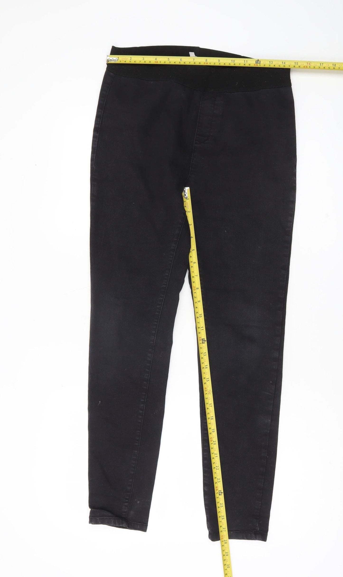 Pebble Bay Womens Black Skinny Jeans Size 12 Slim Fit Stretch